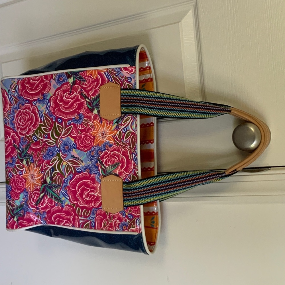 Consuela Vibrant Pink and Blue Floral Tote
Excellent condition!
